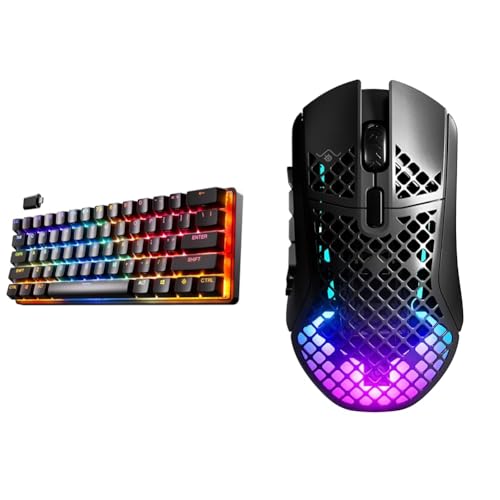 SteelSeries Apex Pro Mini Wireless HyperMagnetic Gaming-Tastatur & Aerox 9 Wireless Gaming-Maus SteelSeries Apex Pro Mini Wireless HyperMagnetic Gaming-Tastatur & Aerox 9 Wireless Gaming-Maus von SteelSeries
