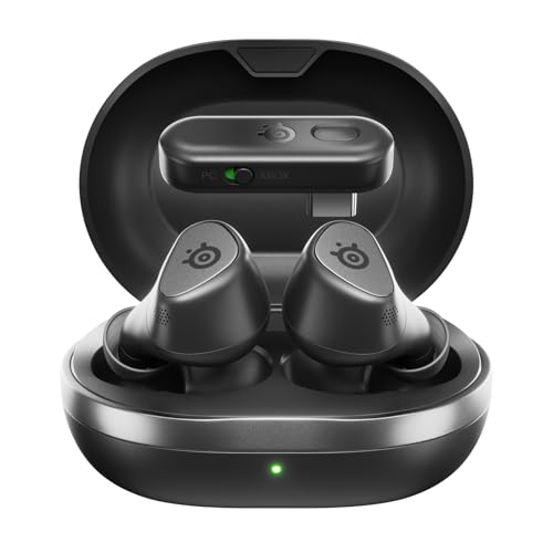SteelSeries Arctis GameBuds für Xbox – Wireless In Ear Gaming Kopfhörer – 2,4GHz + BT 5.3 – ANC/Transparenzmodus –Wasserbeständig IP55 – 40H Batterie – Drahtloses Laden –Xbox, PS5, PC, Switch 2, Mobil SteelSeries Arctis GameBuds für Xbox – Wireless In Ear Gaming Kopfhörer – 2,4GHz + BT 5.3 – ANC/Transparenzmodus –Wasserbeständig IP55 – 40H Batterie – Drahtloses Laden –Xbox, PS5, PC, Switch 2, Mobil von SteelSeries