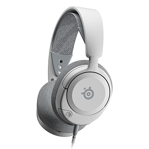SteelSeries Arctis Nova 1 - Multi-System Gaming-Headset – Hi-Fi-Treiber – 360° Surround-Sound – AirWeave Memory Foam-Ohrpolster – Mikrofon mit Geräuschunterdrückung –PC, PS5, Switch 2, Xbox -Weiß von SteelSeries