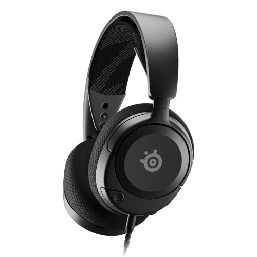 SteelSeries Arctis Nova 1 Multi-System-Gaming-Headset – HiFi-Treiber – 360° räumliches Audio – Komfortdesign – langlebig – Ultraleicht – Mikrofon mit Geräuschunterdrückung – PC, PS5/PS4, Switch, Xbox von SteelSeries