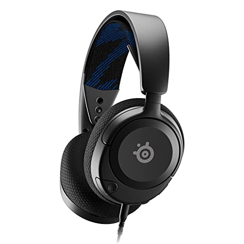 SteelSeries Arctis Nova 1P - Multi-System Gaming-Headset – Hi-Fi-Treiber – 360° Surround-Sound – Memory Foam-Ohrpolster – Mikrofon mit Geräuschunterdrückung – PS5, PS4, PC, Xbox, Switch 2 - Schwarz von SteelSeries