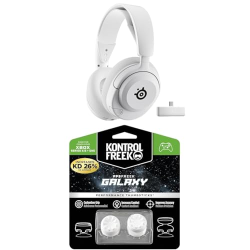 SteelSeries Arctis Nova 5X Wireless Xbox Gaming Headset - Magnetische Neodym-Treiber - 100+ Audio Presets + KontrolFreek FPS Freek Galaxy White für Xbox Controller - Performance Thumbsticks SteelSeries Arctis Nova 5X Wireless Xbox Gaming Headset - Magnetische Neodym-Treiber - 100+ Audio Presets + KontrolFreek FPS Freek Galaxy White für Xbox Controller - Performance Thumbsticks von SteelSeries