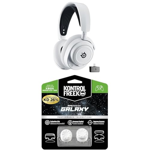SteelSeries Arctis Nova 7X Wireless Xbox Gaming Headset - 2,4 GHz & Mischbarer Bluetooth-Sound + KontrolFreek FPS Freek Galaxy White für Xbox One & Xbox Series X Controller - Performance Thumbsticks SteelSeries Arctis Nova 7X Wireless Xbox Gaming Headset - 2,4 GHz & Mischbarer Bluetooth-Sound + KontrolFreek FPS Freek Galaxy White für Xbox One & Xbox Series X Controller - Performance Thumbsticks von SteelSeries