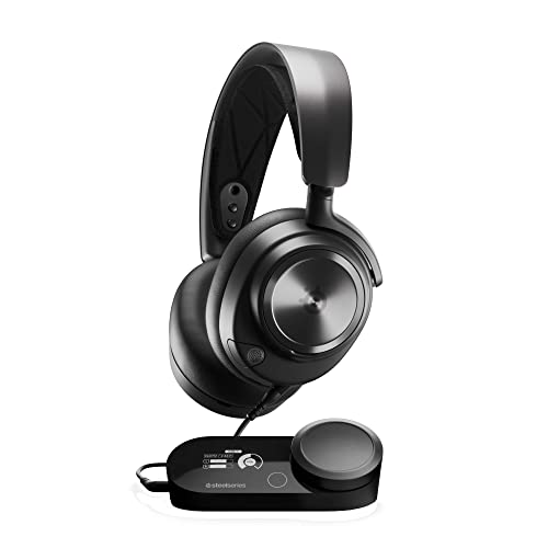 SteelSeries Arctis Nova Pro - Multi-System Gaming-Headset – Hi-Res Audio – 360° Surround-Sound – GameDAC Gen 2 – ClearCast Gen 2-Mikrofon – PC, PS5, PS4, Switch von SteelSeries