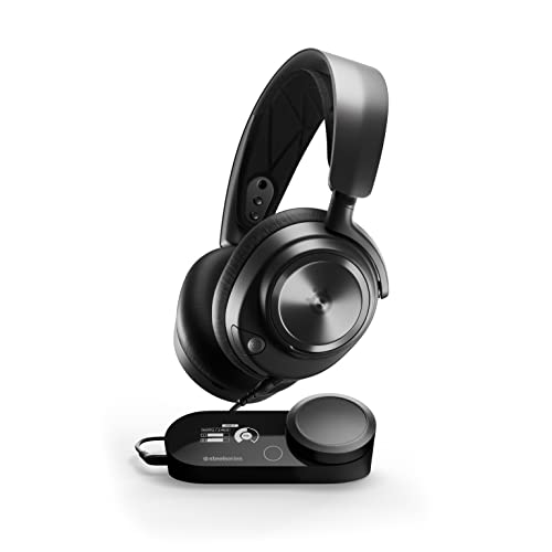 SteelSeries Arctis Nova Pro Multi-System Gaming Headset - Premium HiFi-Treiber, Hi-Res Audio - 360° Spatial Audio - GameDAC Gen 2 - ESS Sabre Quad-DAC - Stealth Retractable Mic - PC, PS5, PS4, Switch von SteelSeries