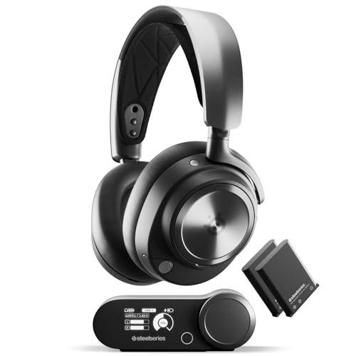 SteelSeries Arctis Nova Pro Wireless - Multi-System Gaming-Headset – Hi-Fi-Treiber – Active Noise Cancellation – Infinity Power System – PC, PS5, PS4, Switch, Smartphone von SteelSeries