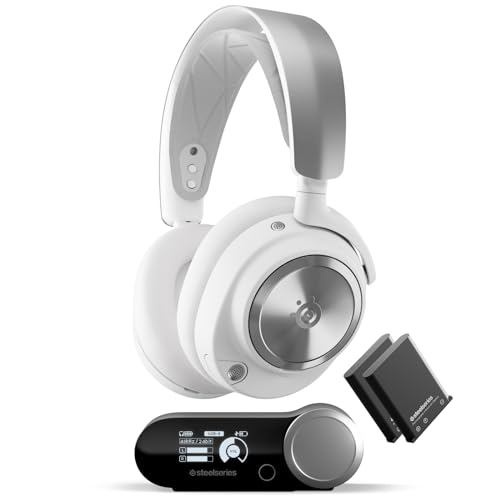 SteelSeries Arctis Nova Pro Wireless Xbox -Multi-System Gaming Headset -Magnetische Neodym-Treiber -Active Noise Cancellation -Infinity Power System -ClearCast Gen 2-Mic –PS5, Switch, Mobile PC -Weiss von SteelSeries