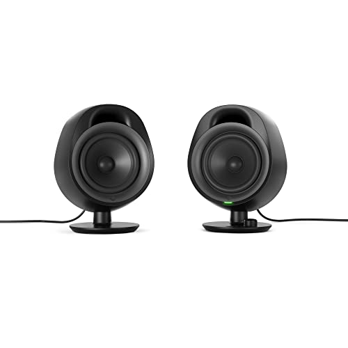 SteelSeries Arena 3 - Full-Range 2.0 Gaming-Lautsprecher – Fesselndes Audio – Intuitive Bedienung – 4-Zoll-Treiber – Kabelgebunden oder Bluetooth – 3,5-mm Aux-Anschluss – PC, Mac, Mobilgeräte, Black SteelSeries Arena 3 - Full-Range 2.0 Gaming-Lautsprecher – Fesselndes Audio – Intuitive Bedienung – 4-Zoll-Treiber – Kabelgebunden oder Bluetooth – 3,5-mm Aux-Anschluss – PC, Mac, Mobilgeräte, Black von SteelSeries
