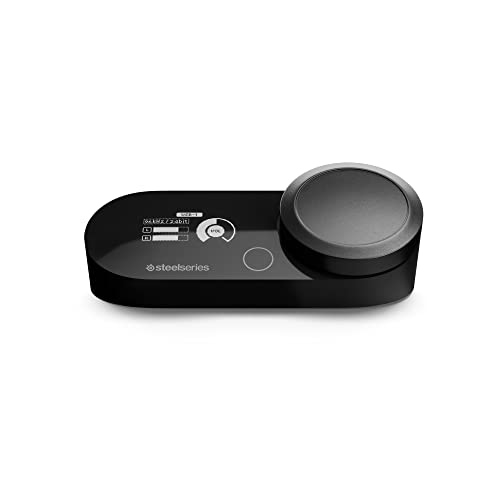 SteelSeries GameDAC Gen 2 Hi-Res Audio Amplifier - ESS Sabre Quad-DAC - AI Noise Cancellation - 360° Spatial Audio - Hi-Res Certified - PC, PS5, PS4, Schwarz von SteelSeries