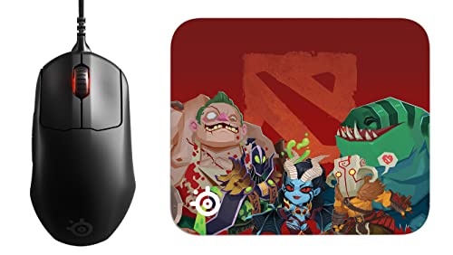 SteelSeries Prime+ - Esports Leistung Gaming-Maus - TrueMove Pro+ Optical Sensor mit 18.000 CPI - Magnetisch-optische Schalter + QcK Mini Dota 2 / TI Gaming-Mauspad von SteelSeries