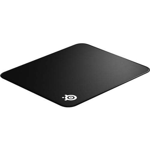 SteelSeries QcK Edge M - Gaming-Mauspad – abgenähter Rand zur Verhinderung der Abnutzung – optimiert für Gamingsensoren – Größe M - Schwarz (320mm X 270mm X 6mm) von SteelSeries