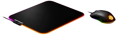 SteelSeries Rival 3 (Gaming Maus) QcK Prism Cloth Medium (Gaming Mauspad) von SteelSeries
