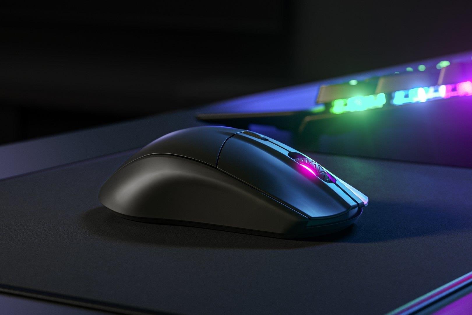 SteelSeries Rival 3 Wireless - Maus - ergonomisch - Für Rechtshänder - optisch - 6 Tasten - kabellos - 2.4 GHz, Bluetooth 5.0 - kabelloser Empfänger (USB) - mattschwarz von SteelSeries