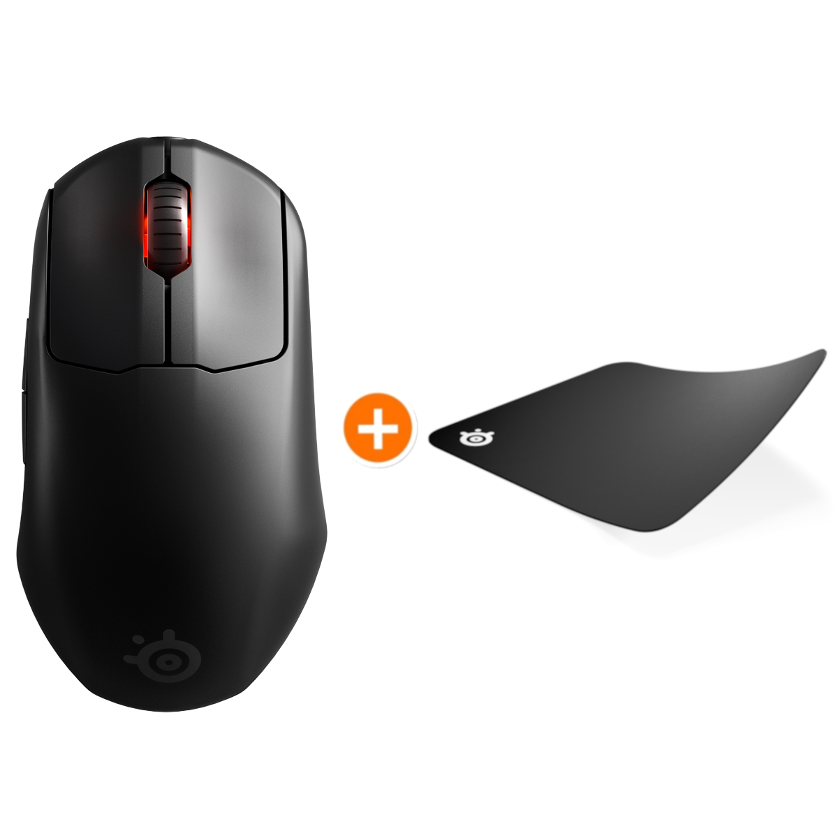 Steelseries Prime Wireless Gaming Maus + Steelseries QcK Medium Mauspad von SteelSeries