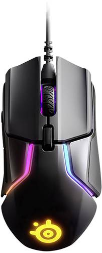 Steelseries Rivl 600 Ergonomische Gaming-Maus USB Optisch Schwarz 7 Tasten 12000 dpi Beleuchtet, Erg von SteelSeries