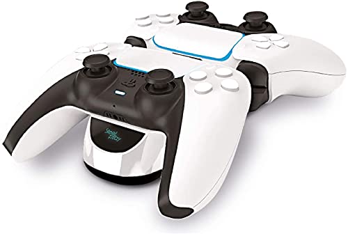 Steelplay - PS5 Ladestation, PS5 Controller Ladestation mit zwei USB-Ports , PS5 Ladestation Controller Stand für DualSense Wireless Controller - weiß von Steelplay