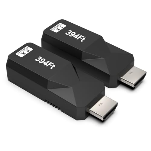 Steetek HDMI Extender über Ethernet 120m/394ft, 1080P@60Hz HDMI Extender Adapte Übertragung über Cat5e/6/7/8 Netzwerkkabel, unterstützt EDID, Plug-and-Play, keine Latenz und verlustfreie Komprimierung Steetek HDMI Extender über Ethernet 120m/394ft, 1080P@60Hz HDMI Extender Adapte Übertragung über Cat5e/6/7/8 Netzwerkkabel, unterstützt EDID, Plug-and-Play, keine Latenz und verlustfreie Komprimierung von Steetek