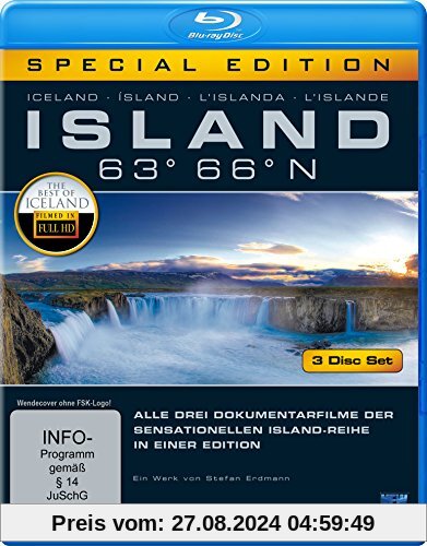 Island 63° 66° N - Eine phantastische Reise durch ein phantastisches Land [Blu-ray] [Special Edition] von Stefan Erdmann