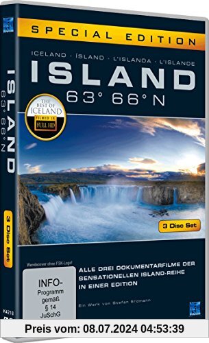 Island 63° 66° N - Eine phantastische Reise durch ein phantastisches Land [Special Edition] [3 DVDs] von Stefan Erdmann