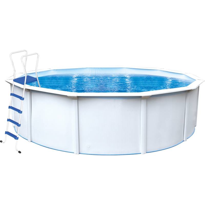 Stahlwandpool Set Nuovo de Luxe II, Ø 550cm, H 120cm, Schwimmbad von Steinbach