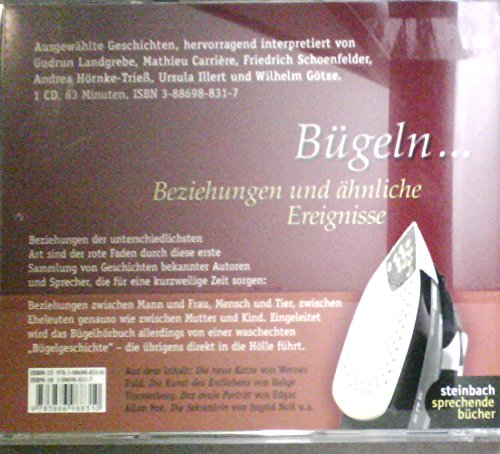 Steinbach Das Bügel HÃrbuch 1 CD - HÃrbuch Steinbach Das Bügel HÃrbuch 1 CD - HÃrbuch von Steinbach
