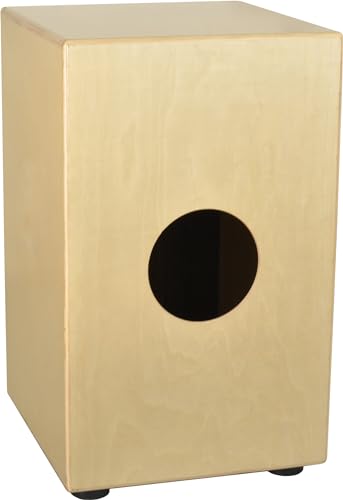 Steinbach Einsteiger Cajon aus Naturholz, Korpusmaterial aus Birke, Schlagfläche aus Birke natur, gemasert, Snare Effekt mittels stimmbarer Gitarrensaiten Steinbach Einsteiger Cajon aus Naturholz, Korpusmaterial aus Birke, Schlagfläche aus Birke natur, gemasert, Snare Effekt mittels stimmbarer Gitarrensaiten von Steinbach