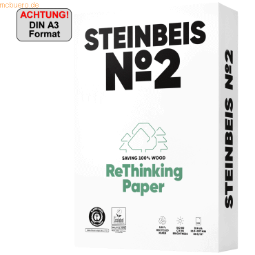 Steinbeis Steinbeis Kopierpapier No.2 ISO 80 K1501666080 B A3 500 Blat von Steinbeis