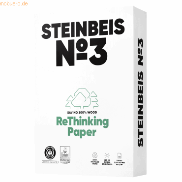 Steinbeis Steinbeis Kopierpapier No.3 ISO 90 K1601666080A A4 500 Blatt von Steinbeis