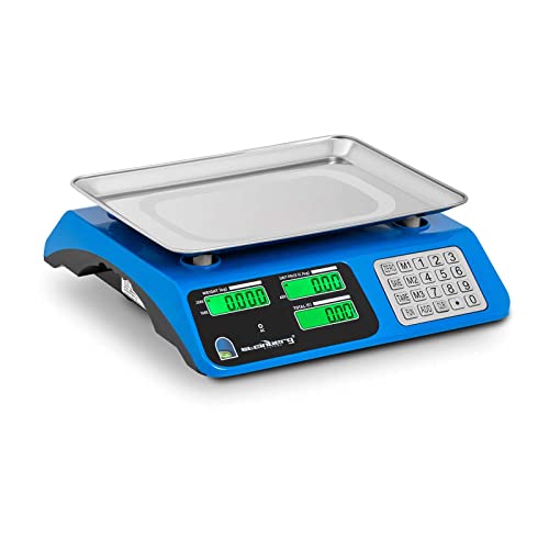 Steinberg Systems Kontrollwaage 40 kg / 2 g Dual LCD Rand erhöht Wiegefläche 34 x 24 cm von Steinberg Systems