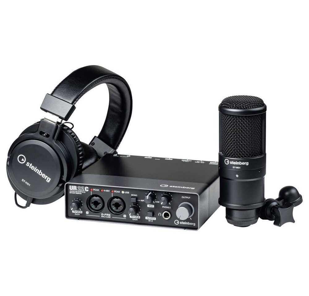 Steinberg Audio Interface Steinberg UR22C Recording Pack inkl. Software Digitales Aufnahmegerät Steinberg Audio Interface Steinberg UR22C Recording Pack inkl. Software Digitales Aufnahmegerät von Steinberg