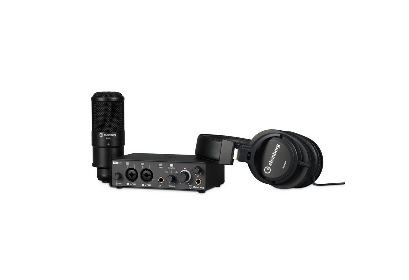 Steinberg Digitales Aufnahmegerät (IXO Recording Pack IXO22+Headphones+Mic+Softw. - USB Audio Interface) von Steinberg