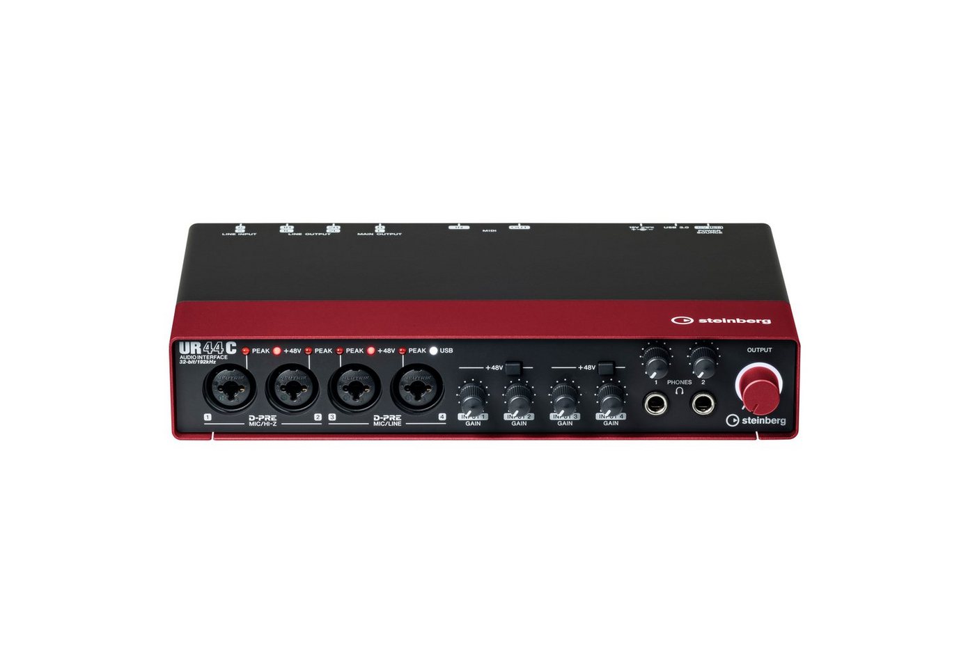 Steinberg Digitales Aufnahmegerät (UR44C Red USB 3 Audio Interface - USB Audio Interface) von Steinberg