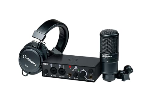 Steinberg IXO Recording Pack, IXO22 USB 2.0 Audio-Interface, Studio Mikrofon, Studio Kopfhörer und Cubase AI, WaveLab LE und Cubasis LE Software Suite von Steinberg