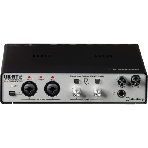 Steinberg UR-RT2 EU mobiles Audio-Interface mit Profi-Sound dank RND Transformer (inkl. Cubase AI, Cubasis LE, extrem robust, 24-Bit/192 kHz Audioauflösung, Mikrofonvorverstärker) von Steinberg