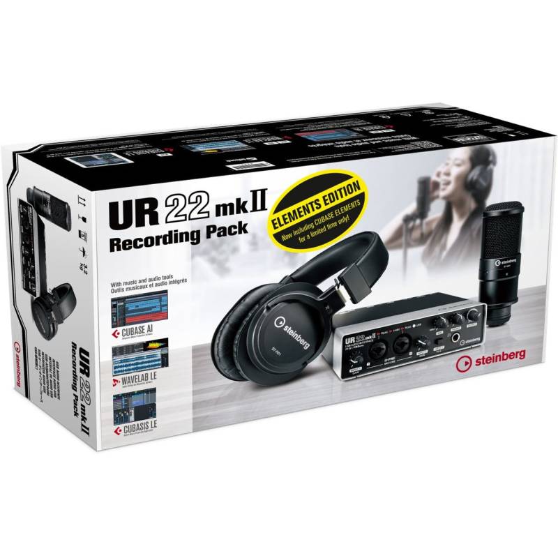 Steinberg UR22 MKII Recording Pack Elements Edition Studio Bundle von Steinberg