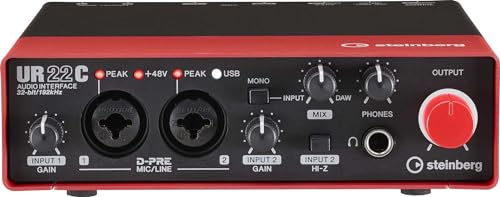Steinberg UR22C USB 3.0 Audio-Interface, inklusive Cubase AI, Cubasis LE und Steinberg Plus Software-Paket RED Steinberg UR22C USB 3.0 Audio-Interface, inklusive Cubase AI, Cubasis LE und Steinberg Plus Software-Paket RED von Steinberg