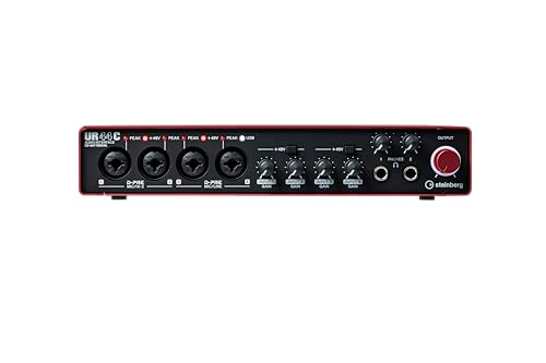 Steinberg UR44C USB 3.0 Audio-Interface, inklusive Cubase AI, Cubasis LE und Steinberg Plus Software-Paket RED von Steinberg