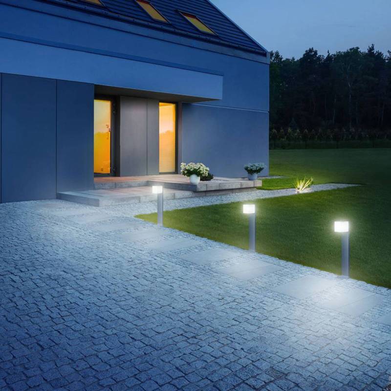 STEINEL GL 80 SC Sensor-Wegeleuchte, silber von Steinel