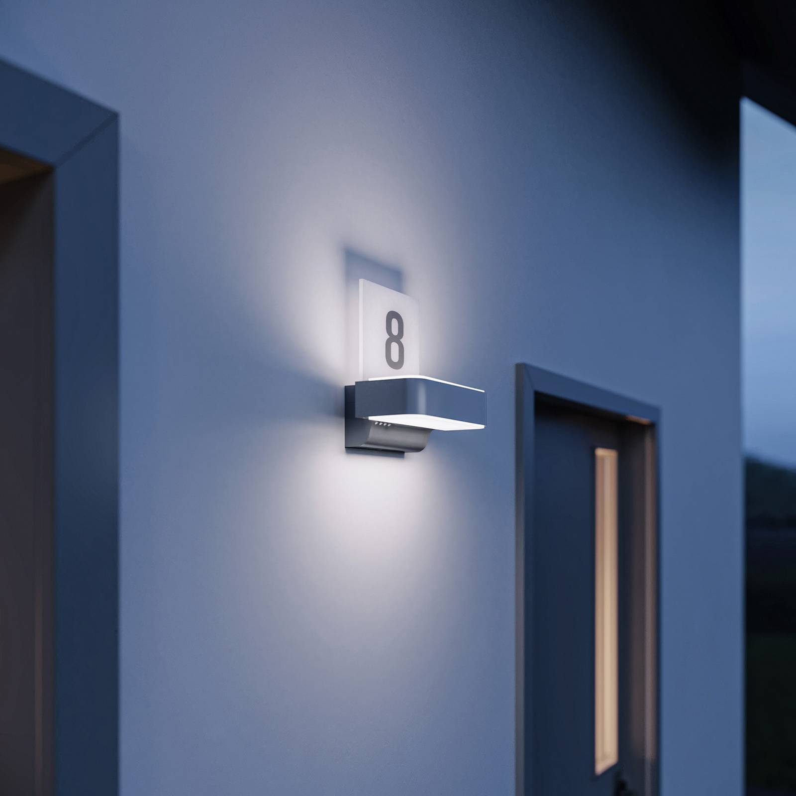 STEINEL LED-Außenwandleuchte L 820 SC, Sensor, silber STEINEL LED-Außenwandleuchte L 820 SC, Sensor, silber von Steinel