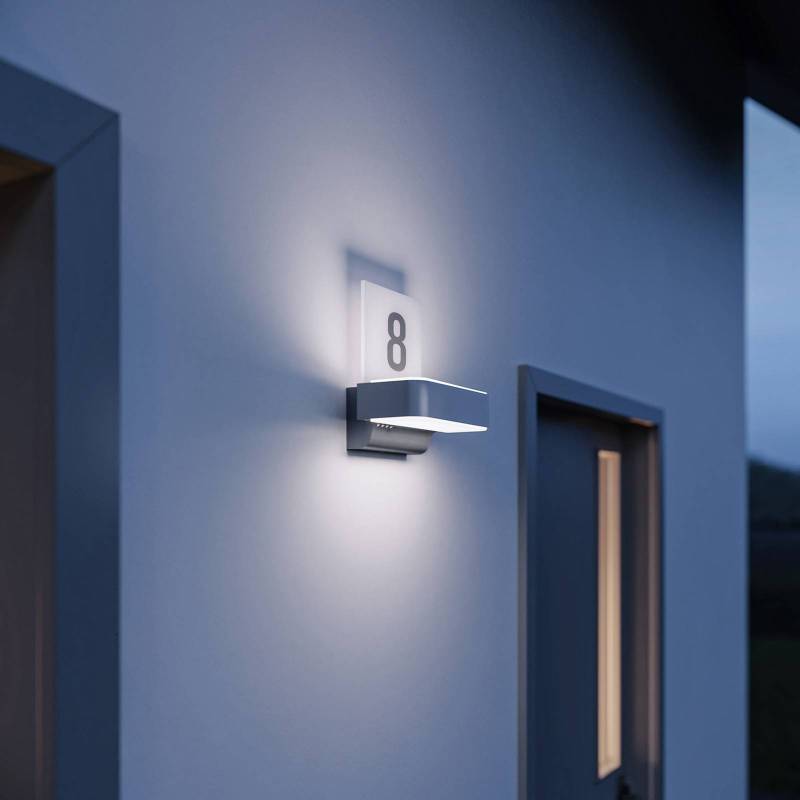 STEINEL LED-Außenwandleuchte L 820 SC, Sensor, silber von Steinel