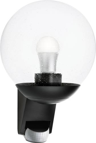 Steinel L 585 S 005535 Außenwandleuchte mit Bewegungsmelder Energiesparlampe, LED E27 60W Schwarz von Steinel