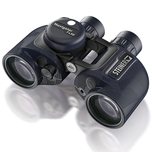 STEINER Marine-Fernglas Navigator 7x50c - HD-stabilisierter Kompass, deutsche Qualitätsoptik, Open-Bridge, 5m wasserdicht, gemacht für Wassersportler und Hobbbysegler von Steiner