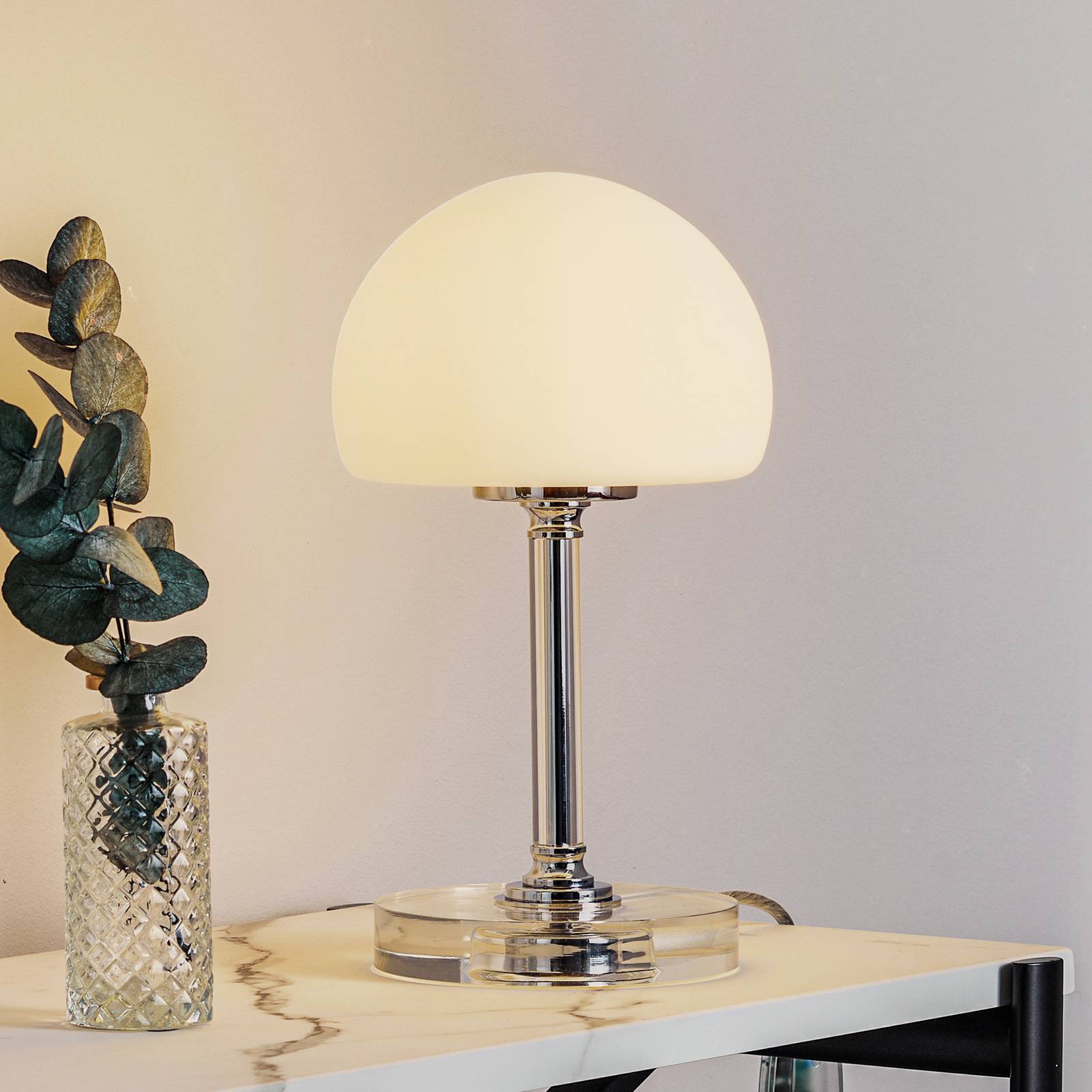 Ancilla - verchromte LED-Tischleuchte m. Dimmer Ancilla - verchromte LED-Tischleuchte m. Dimmer von Steinhauer