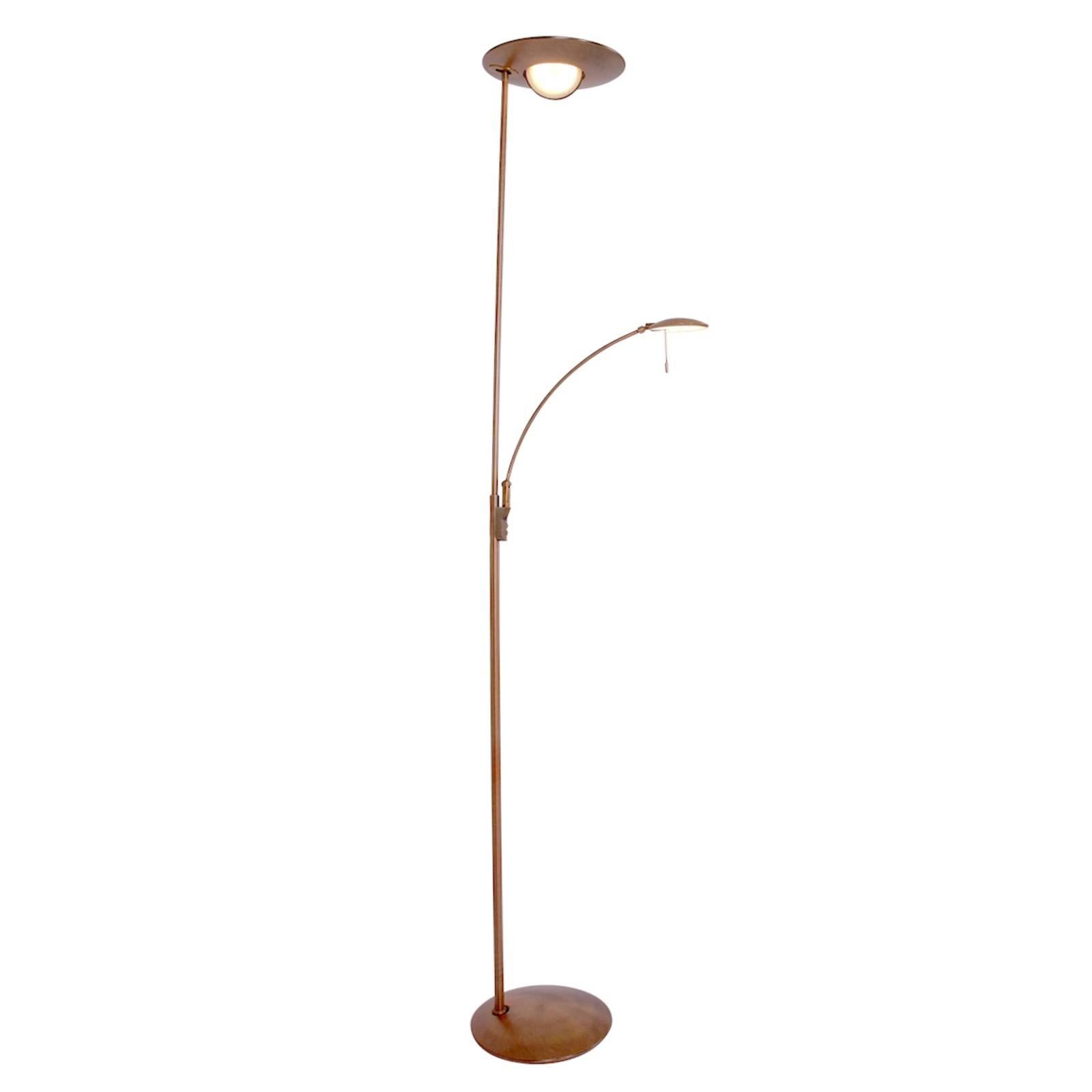 Bronzefarbene LED-Stehlampe Zenith, Dimmer von Steinhauer