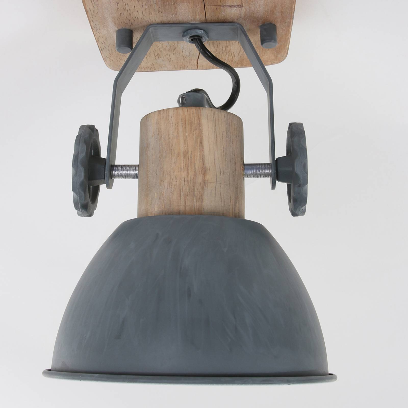Deckenspot Gearwood, 1-flammig, grau von Steinhauer