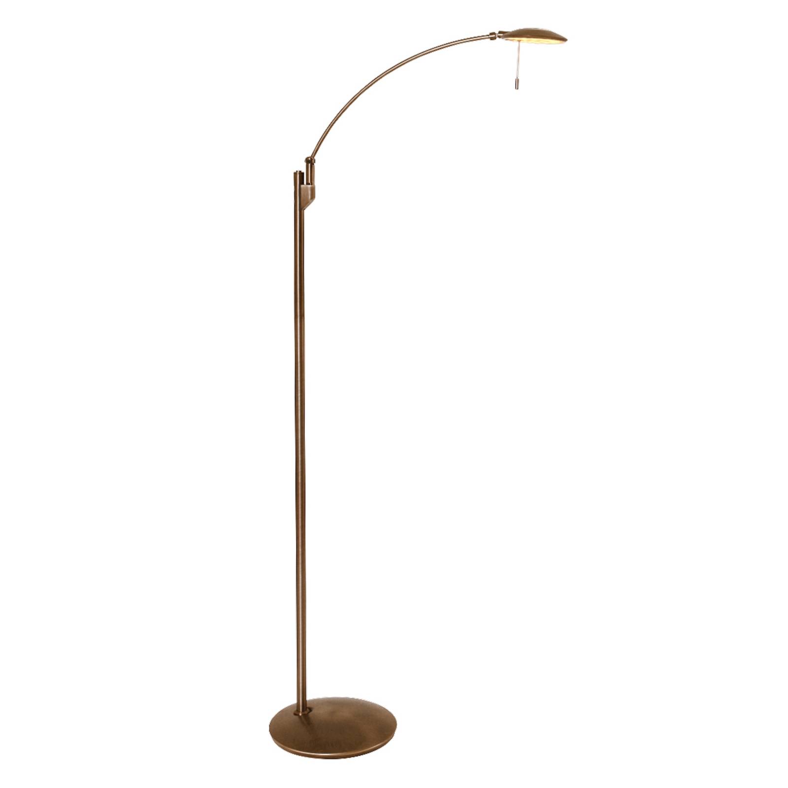 Dimm- und verstellbare LED-Stehlampe Zenith bronze von Steinhauer