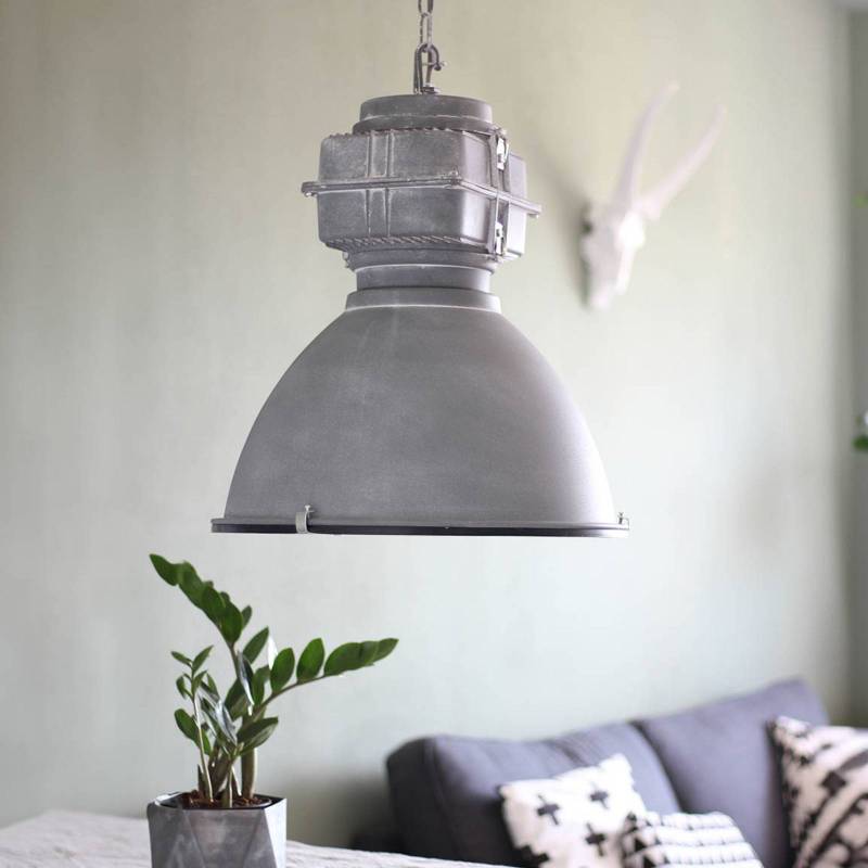 Hängeleuchte Mexlite Densi, grau, Ø 47 cm, Metall von Steinhauer
