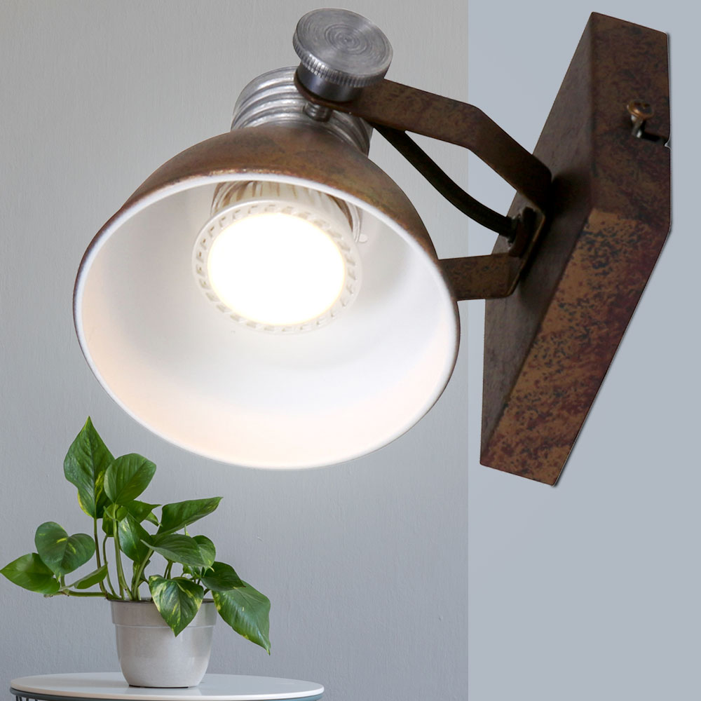 LED Decken- und Wandlampe, rostbraun, beweglich, L 10 cm von Steinhauer