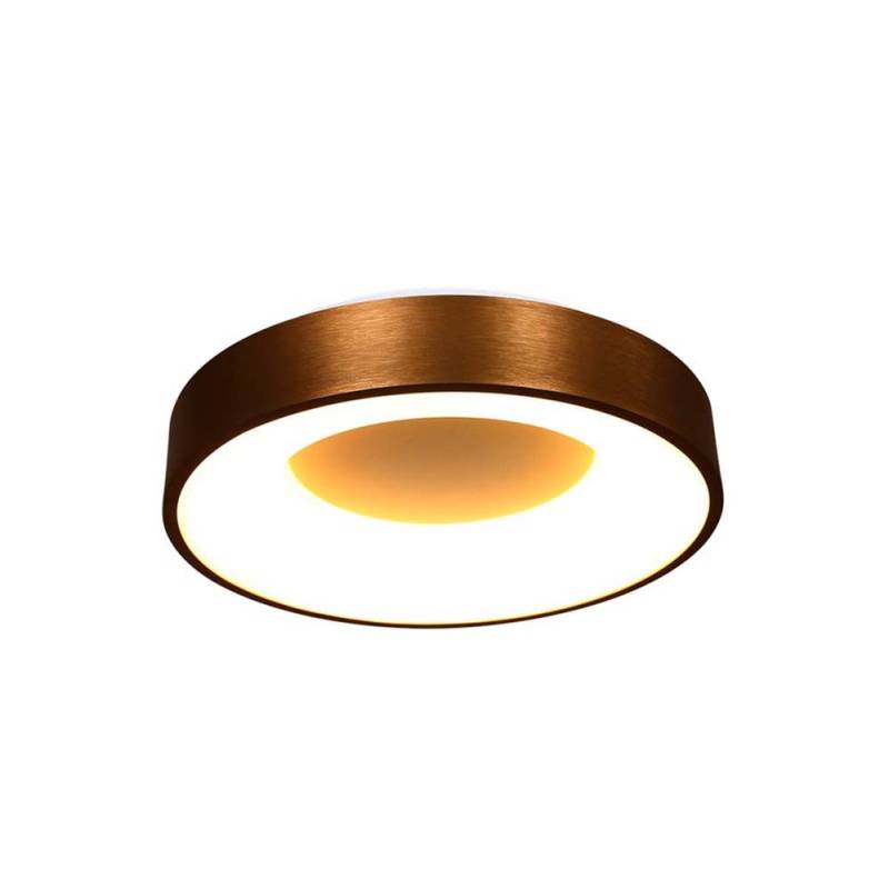 LED Deckenleuchte, dimmbar, bronze, weiß, H 9 cm von Steinhauer