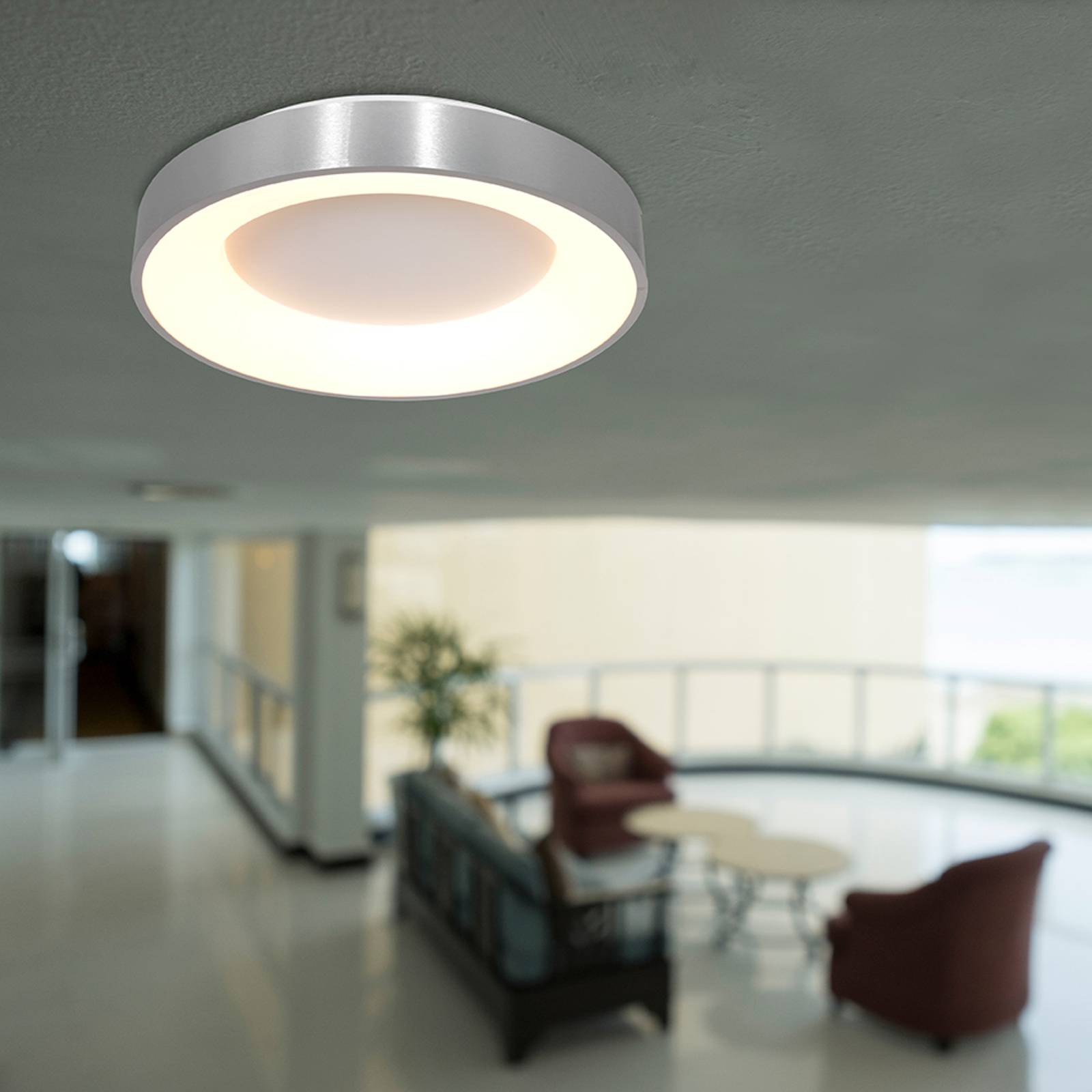 LED-Deckenleuchte Ringlede 2.700 K Ø 30 cm, silber LED-Deckenleuchte Ringlede 2.700 K Ø 30 cm, silber von Steinhauer